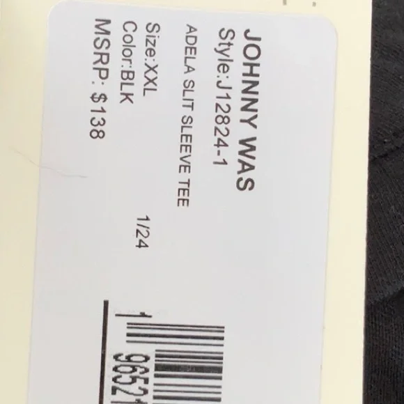 NWT JOHNNY WAS Heavily, Colorfully Embroidered blouse.  Never tried on! - Picture 7 of 13